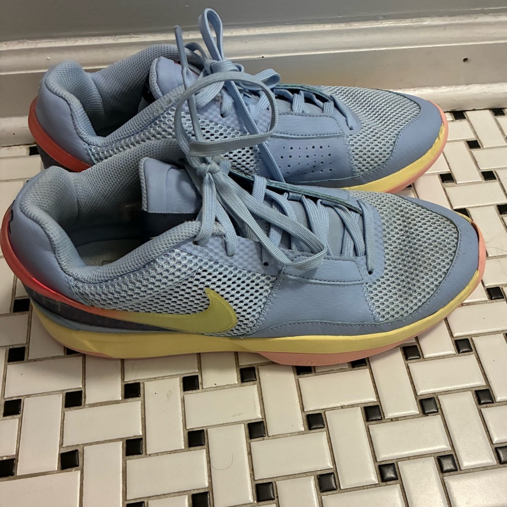 Nike Athletic Shoes - Light Blue and Yellow - Picture 2 of 5